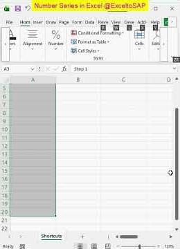 Fancy Number Series in Excel #excel #exceltips #exceltricks #exceltutorial #excelformula