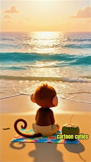 Monkey’s Beach Trip Adventure | Sand, Sea & Fun | Cartoon for Kids | Cartoon Cuties