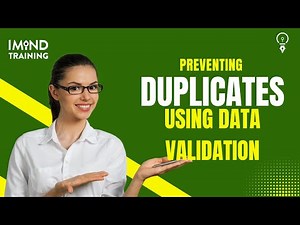 260. Remove Duplicates using Data Validation