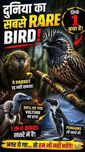 Last of Its Kind Bird Species #rarest #wildlife #animals
