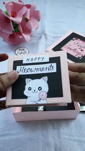 handmade birthday gift ideas • cute gift box