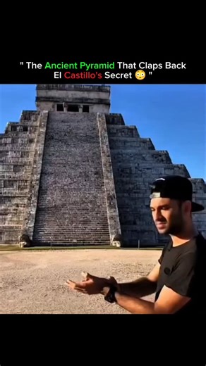x on Instagram: "The Kukulkan Temple at Chichen Itza produces a sharp echo when clapped at, mimicking the song of the quetzal bird, sacred to the Maya as the air god.This acoustic effect comes from a cavity at the top of the pyramid. The structure shows the Maya's deep knowledge of math, geometry, and astronomy, with buildings aligned to the sun and stars. The pyramid has 365 steps, matching the solary calendar, and its staircase creates a sound like rain falling into a bucket, symbolizing the r