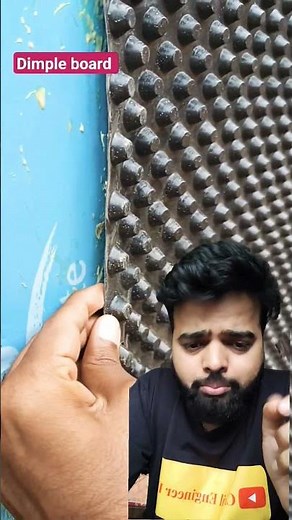 Dimple board waterproofing method #civilengineering #construction #waterproofing #shorts