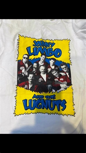 Johnny Limbo and the Lugnuts band sold quite a few T shirts over the years. One for each year and some years there were a summer and a winter T shirt. The year was almost always hidden somewhere in the print. Here’s a few. Show us yours! | Johnny Limbo