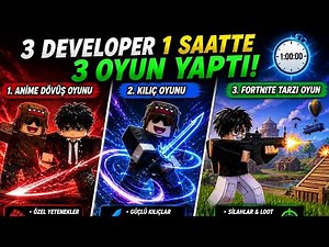 Can 3 Developers Make 3 Games in 1 Hour? (Roblox Challenge) #roblox