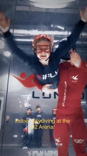 Matt Kent on Instagram: "Indoor skydiving at The O2 Arena in London! @ifly_london #familyadventures #daysoutlondon #london #ifly #kidsdaysout"