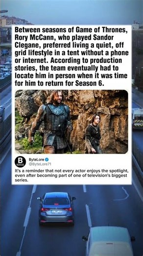 Game of Thrones had to track down Rory McCann for Season 6