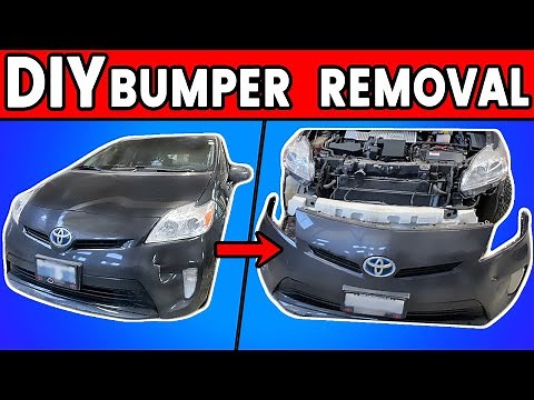 DIY (2010 - 2015) Toyota Prius Front Bumper Removal / Takeout - Any Bumper Takeout