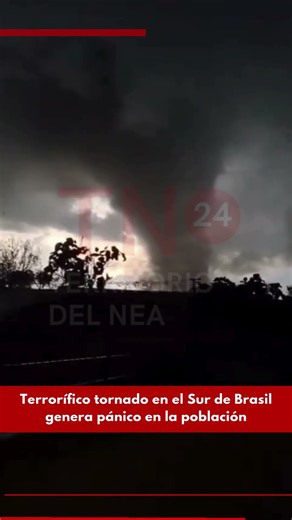 Terrorífico tornado en el Sur de Brasil genera pánico en la población