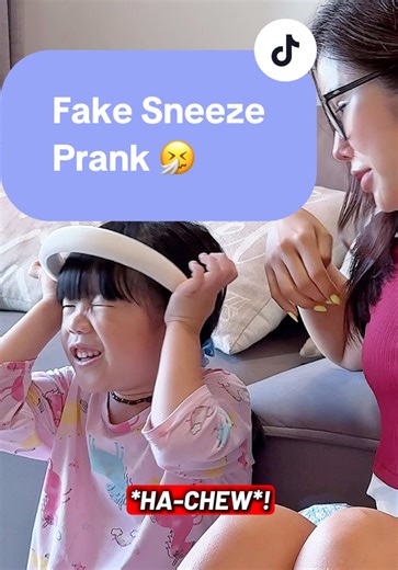 Hilarious Fake Sneeze Prank on My 5-Year-Old