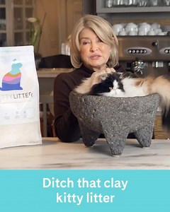 2.9K views · 67 reactions | "I'm never going back to regular litter" - Martha Stewart | PrettyLitter | Facebook