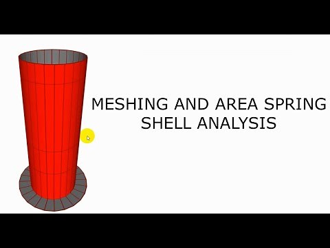 Area meshing in SAP2000 | Area spring calculation | Joint spring | Circular Section | Proper Meshing