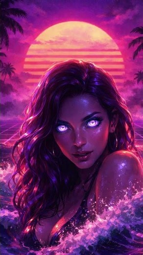 Don’t Look Into Her Eyes… | Hypnotic Synthwave Siren