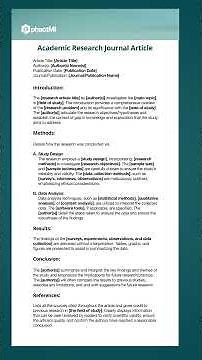 Journal articles are the backbone of academic research. But what exactly goes into one?