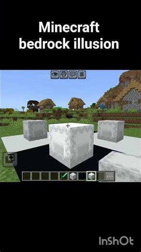 Minecraft bedrock illusion 🌹🌹