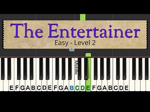 The Entertainer easy piano tutorial   free sheet music - Videos For Kids