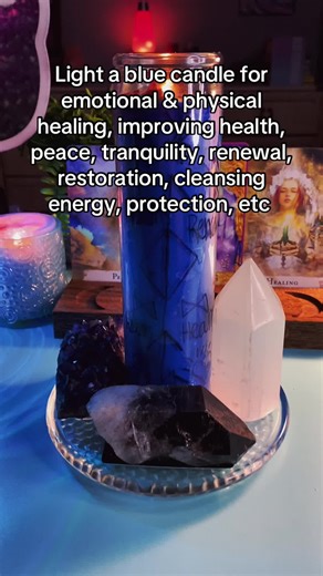 7 day candle spells on sale rn! 🔗 in b io 💙 #healing #healthspell #peace #bluecandle #healingspell