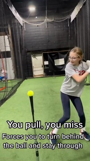 3.4K views · 11 reactions | Pulling off the ball? The Rope Bat can help! #repost @homepl8training @coachkatepgh #battingpractice #hittingdrills #softballtraining #softballcoach #softballplayer #hittingcoach #hitting | The Rope Bat | Facebook