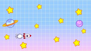 Download Seamless Animated Stars Cartoon Video for free