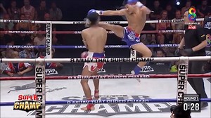 102K views · 1K reactions | Zhang Jinhu  with the jumping kick KO against Singthongnoi  at last nights Muay Thai Super Champ show!  | Kickboxing World | Facebook