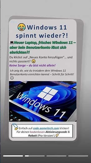 Benutzerkonto lässt sich in Windows 11 nicht einrichten? Das steckt dahinter! #microsoft #account