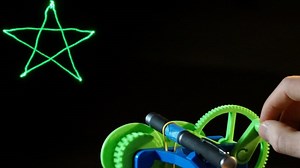 A Mechanical Laser Show With 3D-Printed Cams And Gears