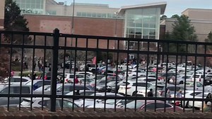 Police evacuate a mall in Durham, North Carolina due to a shooting