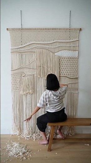 I tried making a 3D Extra large macrame wall hanging, and it turns out amazing!!