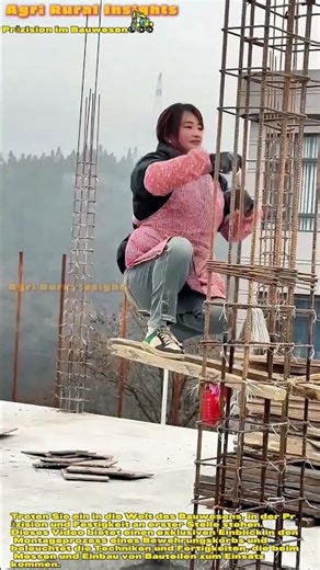 Montage von Bewehrungskörben: Präzision im Bauwesen