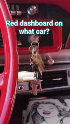 You like this red dashboard? #classiccars #automobile #yummylook #cruising #redinterior