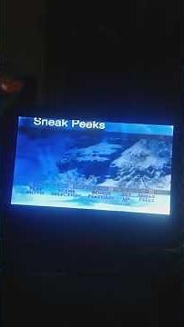 Sneak Peeks Menu From The Chronicles of Narnia The Lion The Witch And The Wardrobe 2006 DVD