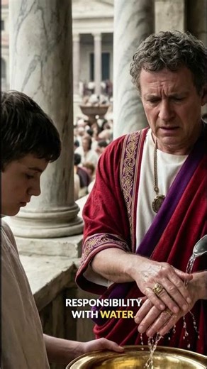 Pilate washed his hands to avoid the guilt. History didn't forget.