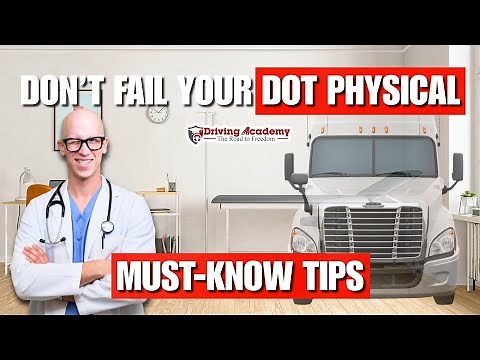 HOW TO PASS YOUR DOT PHYSICAL ✅ CDL DRIVERS MUST WATCH!