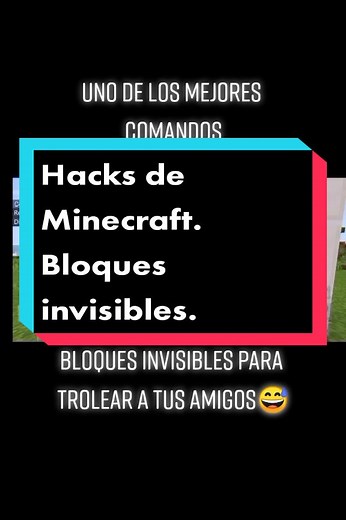 Comandos para Bloques Invisibles en Minecraft