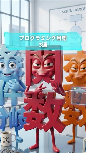 初心者必見のプログラミング用語3選 #shorts #エンジニア #プログラミング