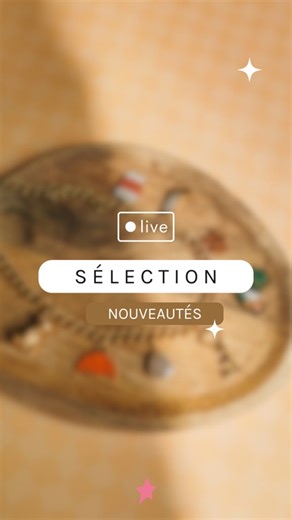 Vous avez manqué notre live cette semaine ? Pas de panique, le replay est dispo 🎥💬 🔎 Au programme du jour : ✨ Des nouveautés toutes fraîches de septembre, notamment de jolies breloques dorées à l’or fin… à découvrir dès demain sur le site ! 📚 Côté inspiration, on revient sur les derniers tutoriels sortis tout droit de l’atelier : des créations DIY pour prolonger encore un peu l’été dans vos bijoux. 👀 Et en bonus, on vous dévoile un aperçu d’un tutoriel réalisé par Sophie alias @elyconia.bij