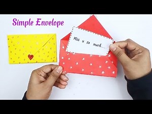 💌 How To Make A Simple Envelope Using A4 sheet | Easy Envelope Making Step By Step #origami #diy