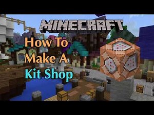 How To Make a Kit Shop! Minecraft bedrock, Using Commands!