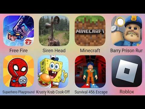 Minecraft,Roblox,Poppy Playtime 4,Grimace Monster Scary Survival,Bowmasters,Kick The Buddy...