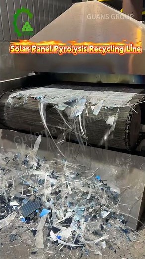 Solar Panel Pyrolysis Recycling Line for PV Waste Management #solarenergy #greenenergy #solarpanel