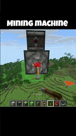 Minecraft Automatic Mining Machine Build | Easy Redstone Drill#minecraft