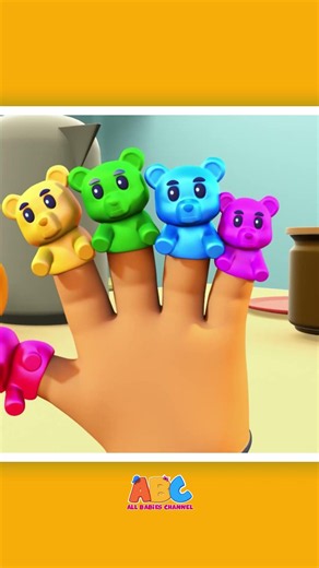 🐻 Gummy Bear Finger Family #shorts #kidssongs #fingerfamily
