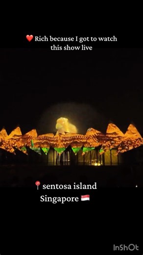 Wings of Time Singapore 🇸🇬✨ | Magical Night Show at Sentosa Island 😍 #singapore #wingsoftime #uss