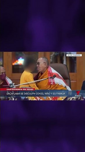 El dalái lama dice que fue "inocente" con el niño | Noticias Telemundo