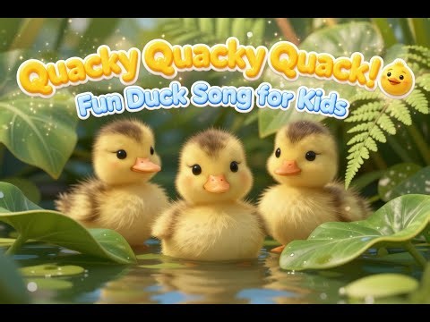 Quacky Quacky Quack! 🐥 | Fun Duck Song for Kids | Waddle Waddle Wait | Kids Rhymes