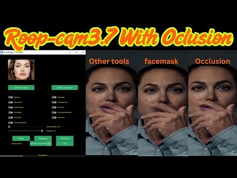 "Roop Cam 3.7: Next-Level Face Swap with Occlusion Handling!"