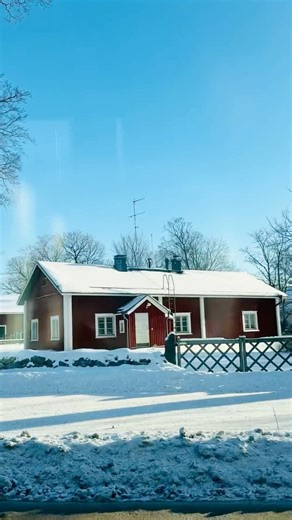 Beautiful Wood house#europe #snow #travel #nature #winter