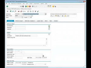 SAP PM نظام الصيانه Notification Create Display, Upload Attachment IW21, IW22, IW23, IW58 تحميل ملف