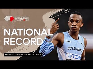 Kebinatshipi storms to 400m Botswana record and world lead | World Athletics Championships Tokyo 25