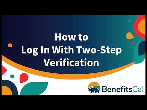 BenefitsCal: How to log in with two-step verification